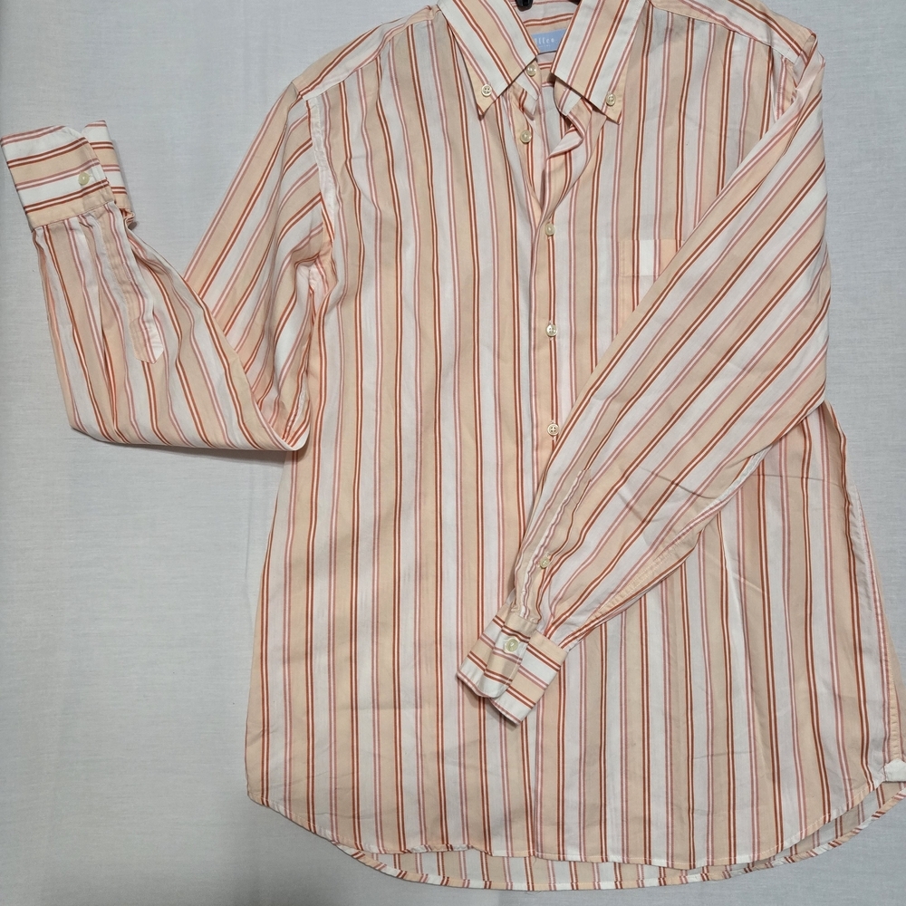 Altea Red and‎ White Dress Shirt Vertical Stripes